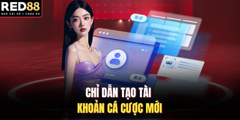 Chỉ dẫn tạo tài khoản cá cược mới